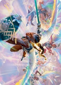 {A} Starnheim Unleashed Art Card (Gold-Stamped Signature) [Kaldheim Art Series][GS AKHM 008]