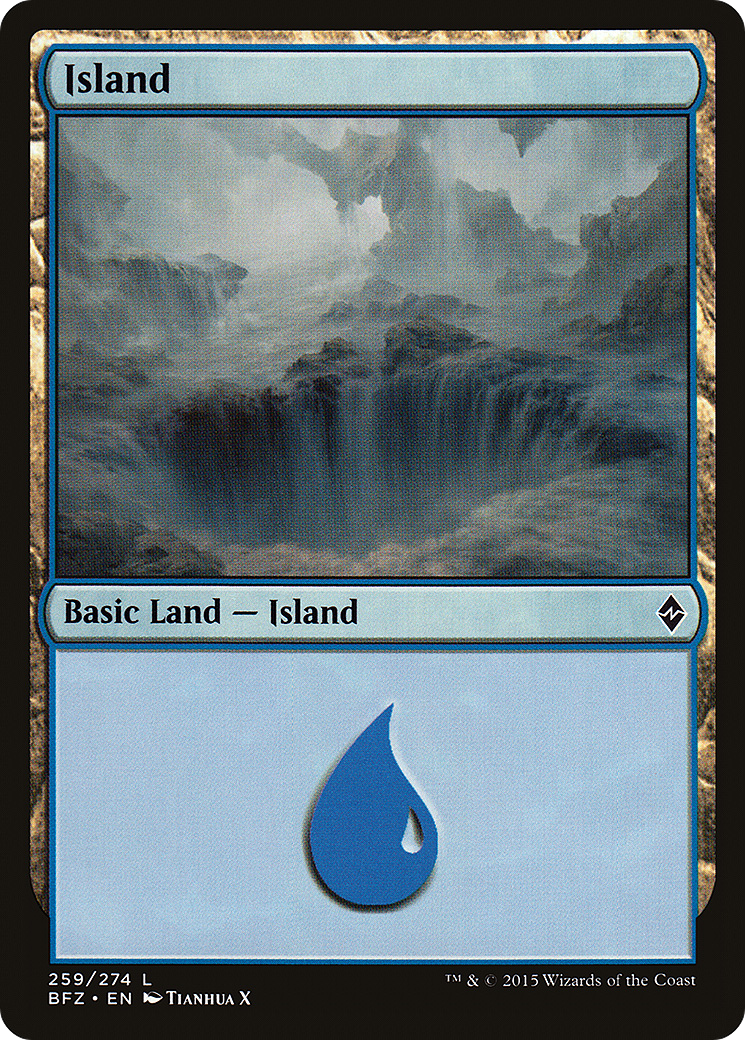 {B}[BFZ 259] Island (259a) [Battle for Zendikar]