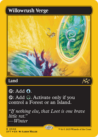 {@R} Willowrush Verge (First-Place Foil) [Aetherdrift][DFT 506]