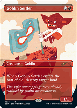 {R} Goblin Settler (Borderless) [Secret Lair Drop Series][SLD 1076]