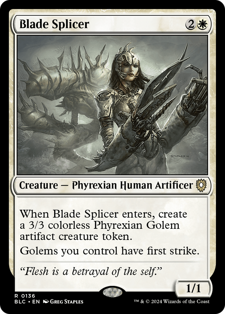{R} Blade Splicer [Bloomburrow Commander][BLC 136]