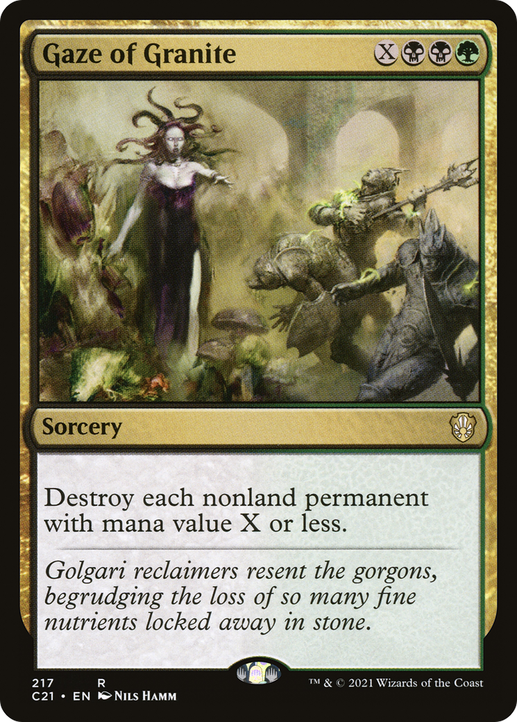 {R} Gaze of Granite [Commander 2021][C21 217]