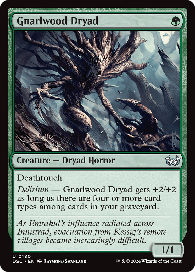 {C} Gnarlwood Dryad [Duskmourn: House of Horror Commander][DSC 180]