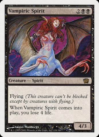 {R} Vampiric Spirit [Eighth Edition][8ED 170]