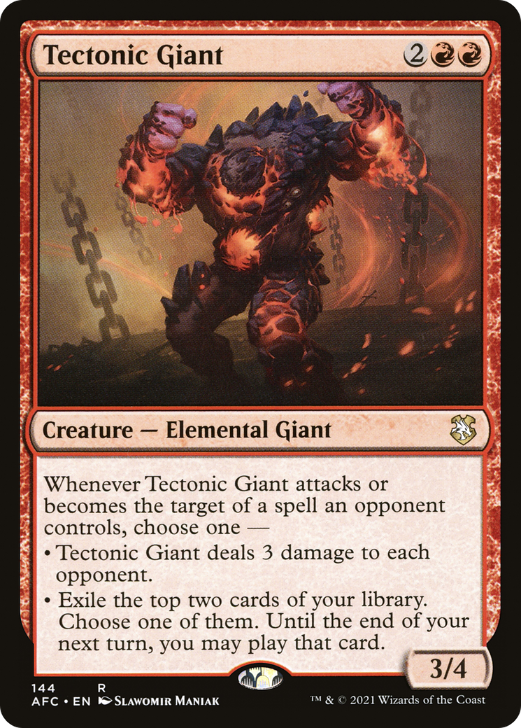 {R} Tectonic Giant [Dungeons & Dragons: Adventures in the Forgotten Realms Commander][AFC 144]