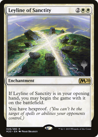 {R} Leyline of Sanctity (Promo Pack) [Core Set 2020 Promos][PP M20 026]