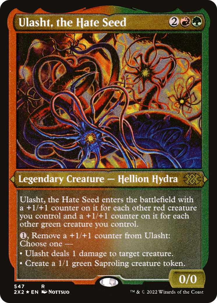 {R} Ulasht, the Hate Seed (Foil Etched) [Double Masters 2022][2X2 547]