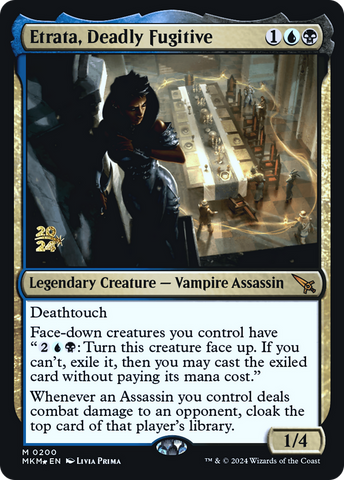 {R} Etrata, Deadly Fugitive [Murders at Karlov Manor Prerelease Promos][PR MKM 200]