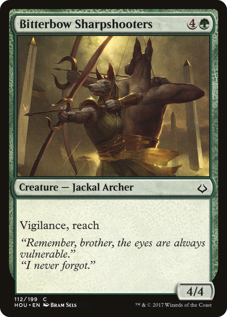 {C} Bitterbow Sharpshooters [Hour of Devastation][HOU 112]