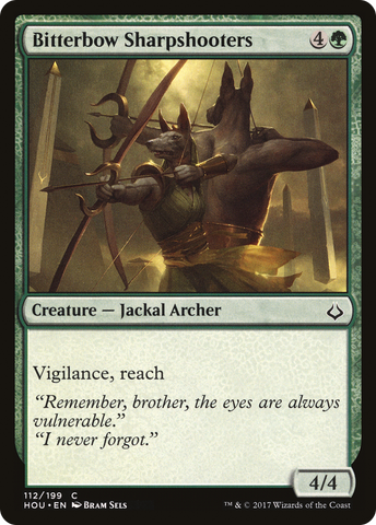{C} Bitterbow Sharpshooters [Hour of Devastation][HOU 112]