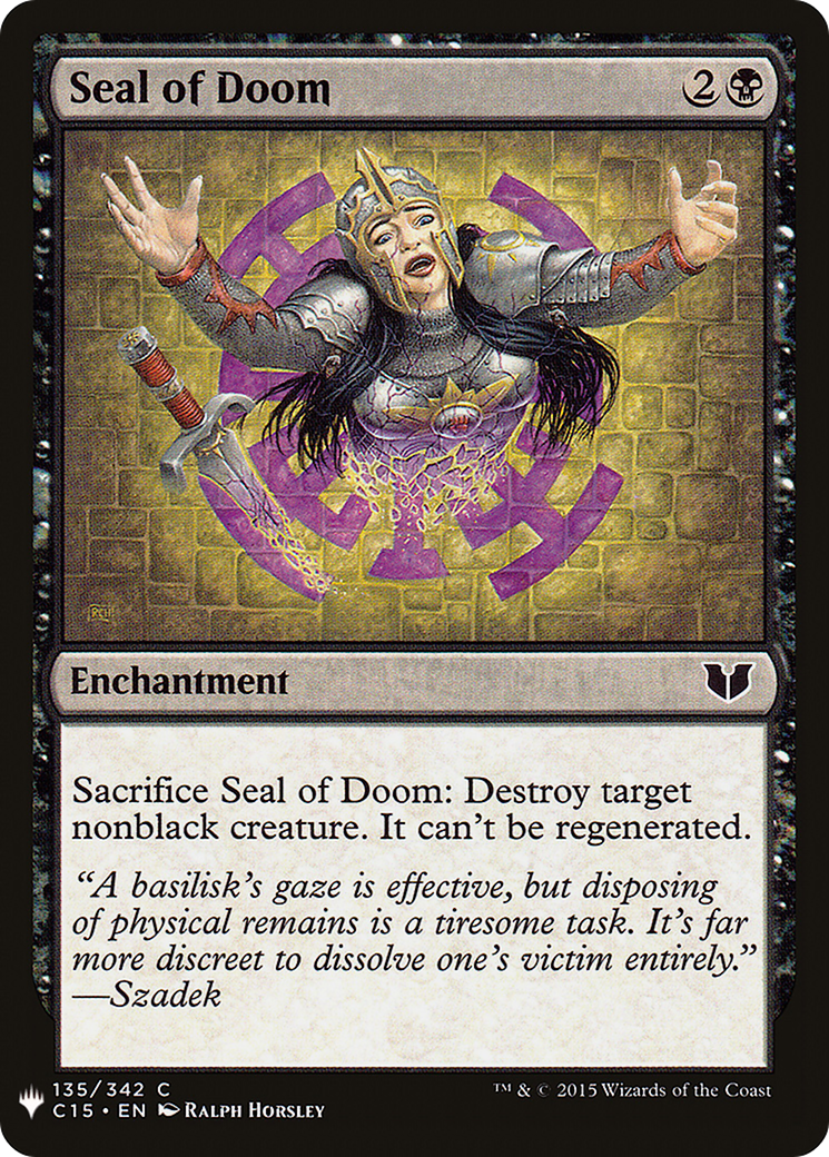 {C} Seal of Doom [Mystery Booster][LS C15 135]
