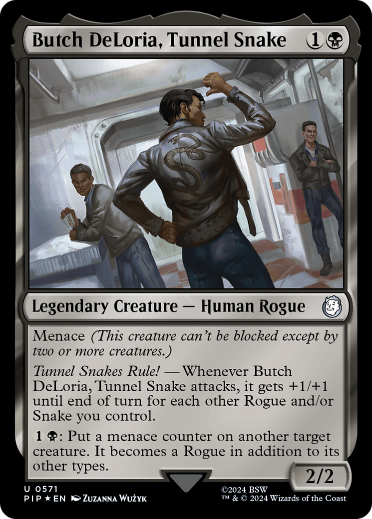 {C} Butch DeLoria, Tunnel Snake (Surge Foil) [Fallout][PIP 571]