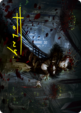 {A} Falkenrath Forebear Art Card (Gold-Stamped Signature) [Innistrad: Crimson Vow Art Series][GS AVOW 033]