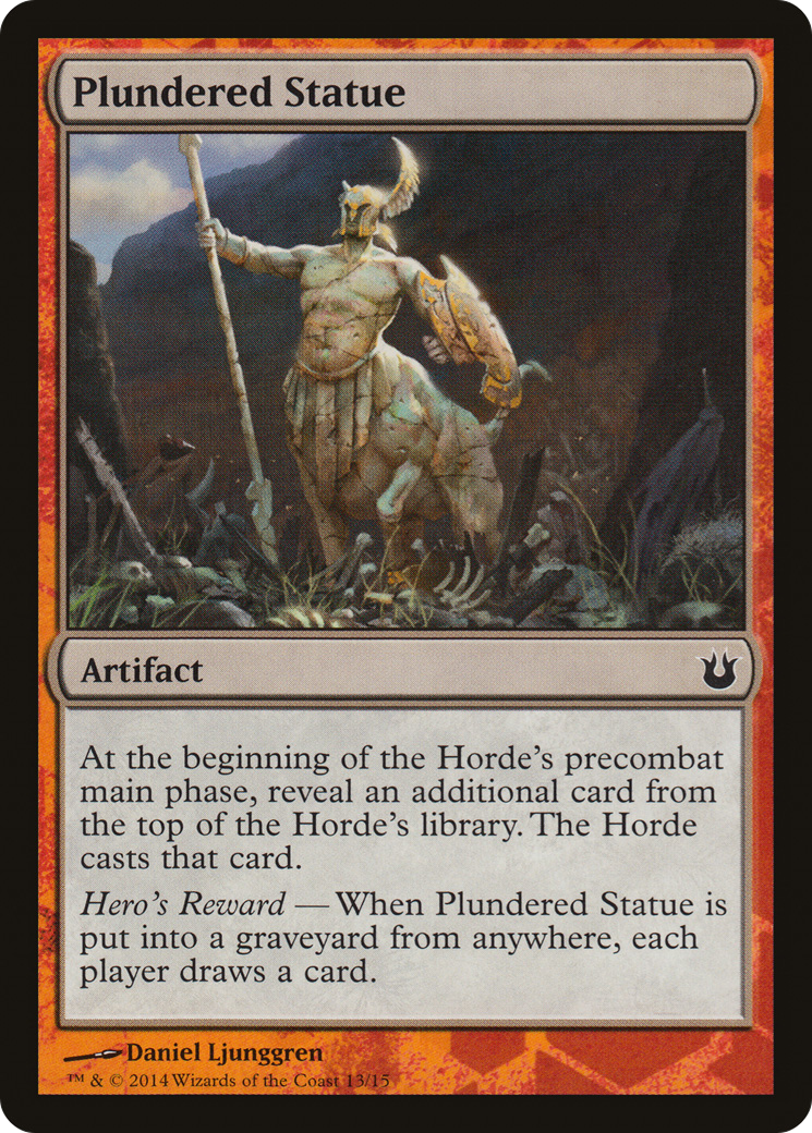 {C} Plundered Statue [Born of the Gods Battle the Horde][PA TBTH 013]