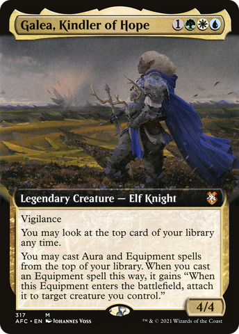 {R} Galea, Kindler of Hope (Extended Art) [Dungeons & Dragons: Adventures in the Forgotten Realms Commander][AFC 317]