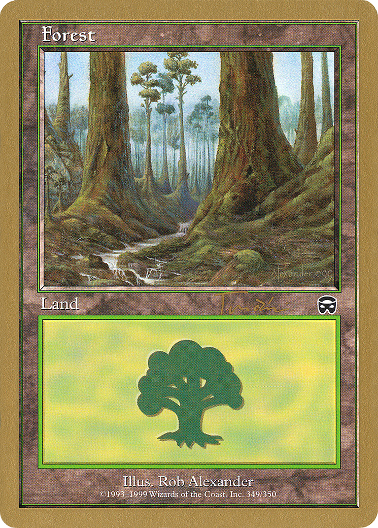 {B}[GB WC01 JT349] Forest (jt349) (Jan Tomcani) [World Championship Decks 2001]