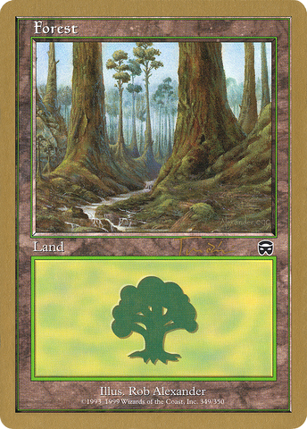 {B}[GB WC01 JT349] Forest (jt349) (Jan Tomcani) [World Championship Decks 2001]