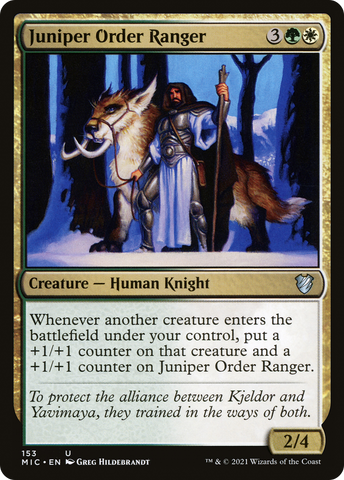 {C} Juniper Order Ranger [Innistrad: Midnight Hunt Commander][MIC 153]