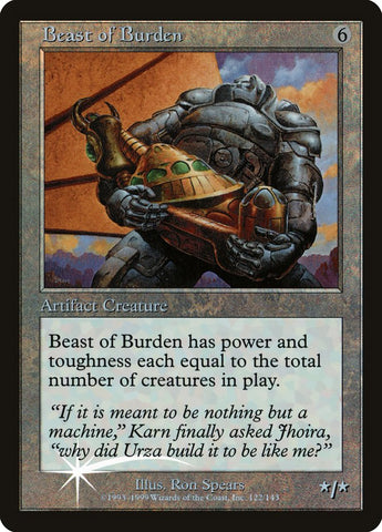 {R} Beast of Burden (Misprinted) [Urza's Legacy Promos][MP PR ULG 122]