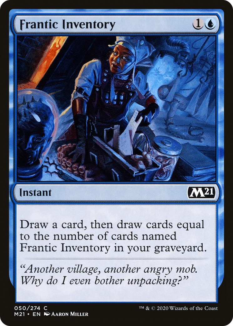 {C} Frantic Inventory [Core Set 2021][M21 050]
