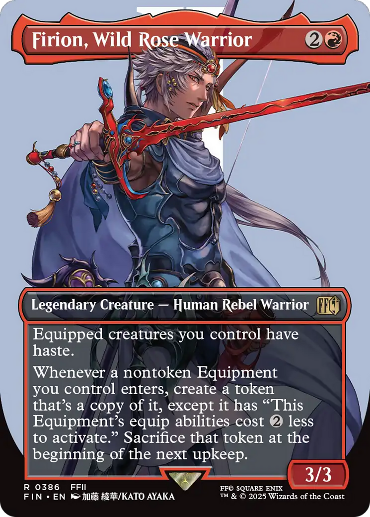 {@R} Firion, Wild Rose Warrior (Borderless) [FINAL FANTASY][FIN 386]