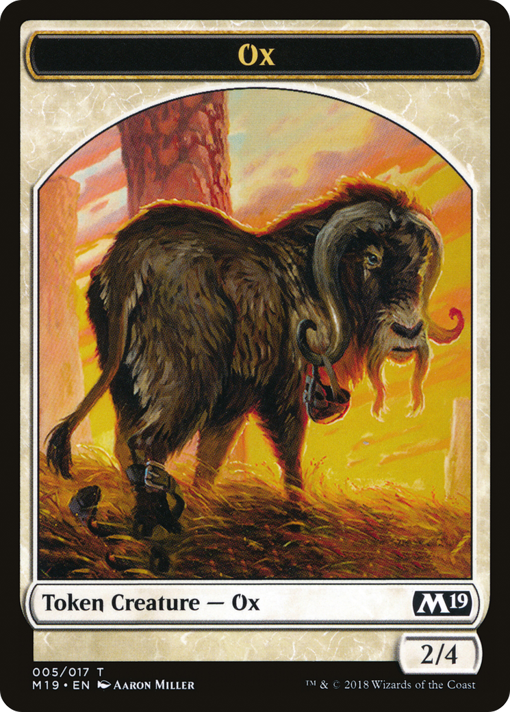 {T} Ox Token [Core Set 2019 Tokens][TM19 005]