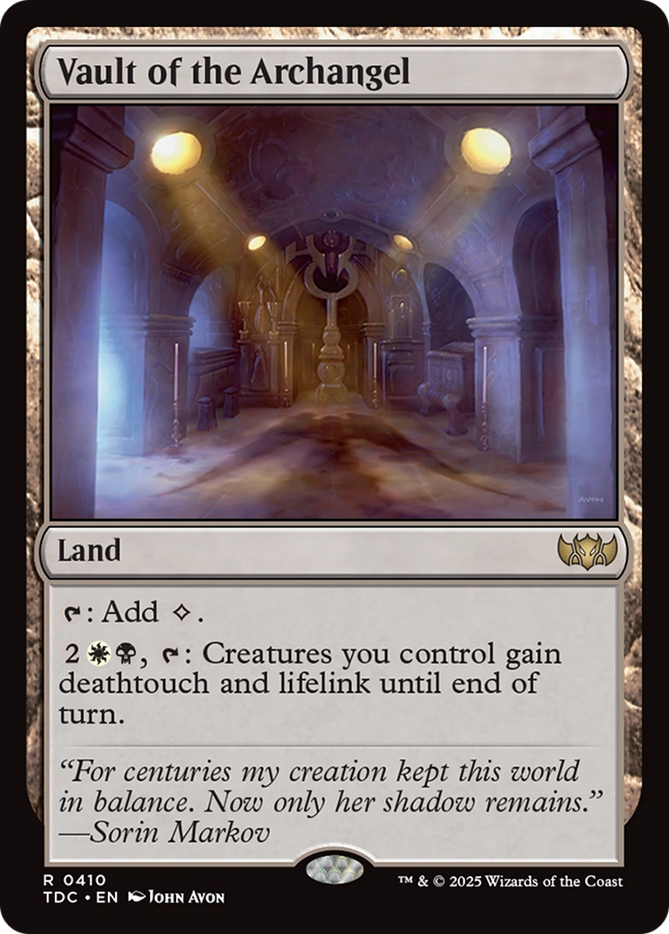 {R} Vault of the Archangel [Tarkir: Dragonstorm Commander][TDC 410]