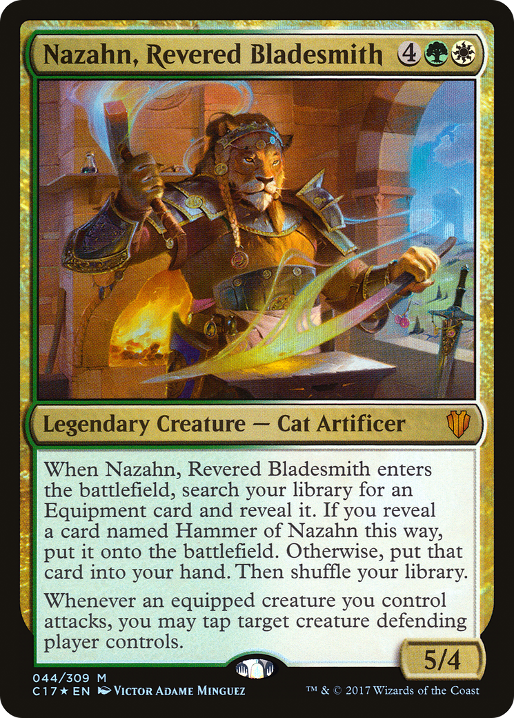 {R} Nazahn, Revered Bladesmith [Commander 2017][C17 044] - Misty Mountain Games