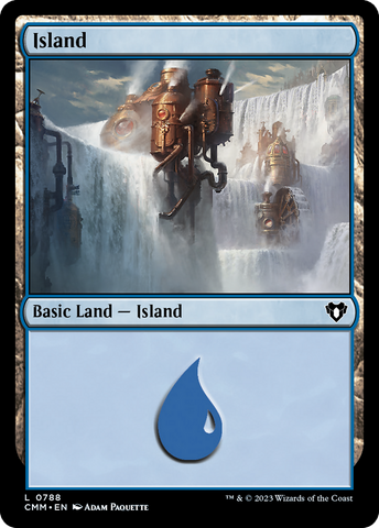 {B} Island (788) [Commander Masters][CMM 788]