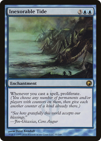 {R} Inexorable Tide [Scars of Mirrodin][SOM 035]