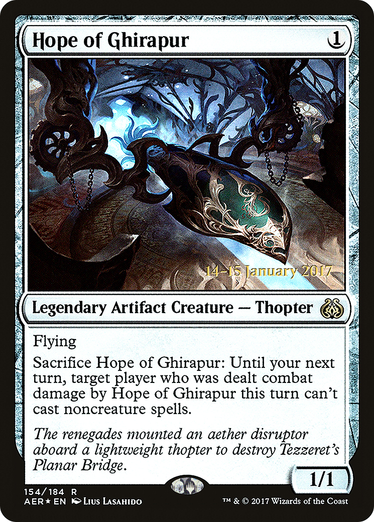{R} Hope of Ghirapur [Aether Revolt Prerelease Promos][PR AER 154]