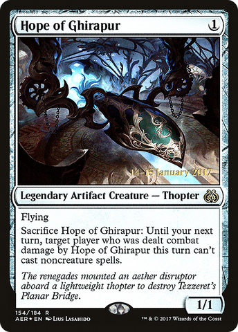 {R} Hope of Ghirapur [Aether Revolt Prerelease Promos][PR AER 154]
