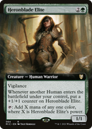 {R} Heronblade Elite (Extended Art) [Innistrad: Midnight Hunt Commander][MIC 064]