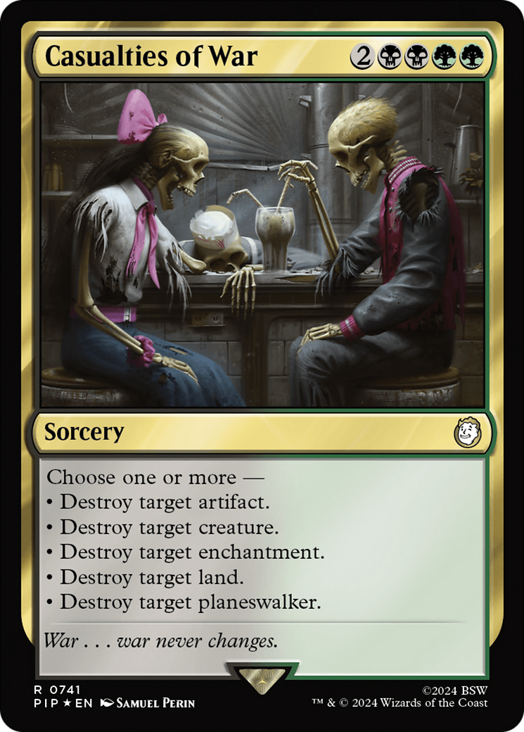 {R} Casualties of War (Surge Foil) [Fallout][PIP 741]