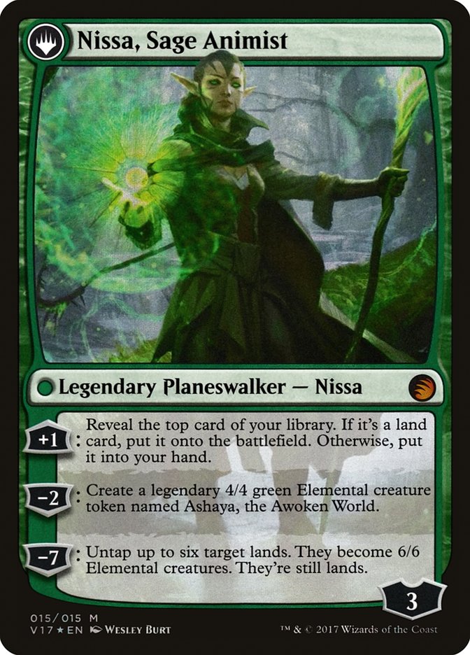{R} Nissa, Vastwood Seer // Nissa, Sage Animist [From the Vault: Transform][V17 015] - Misty Mountain Games
