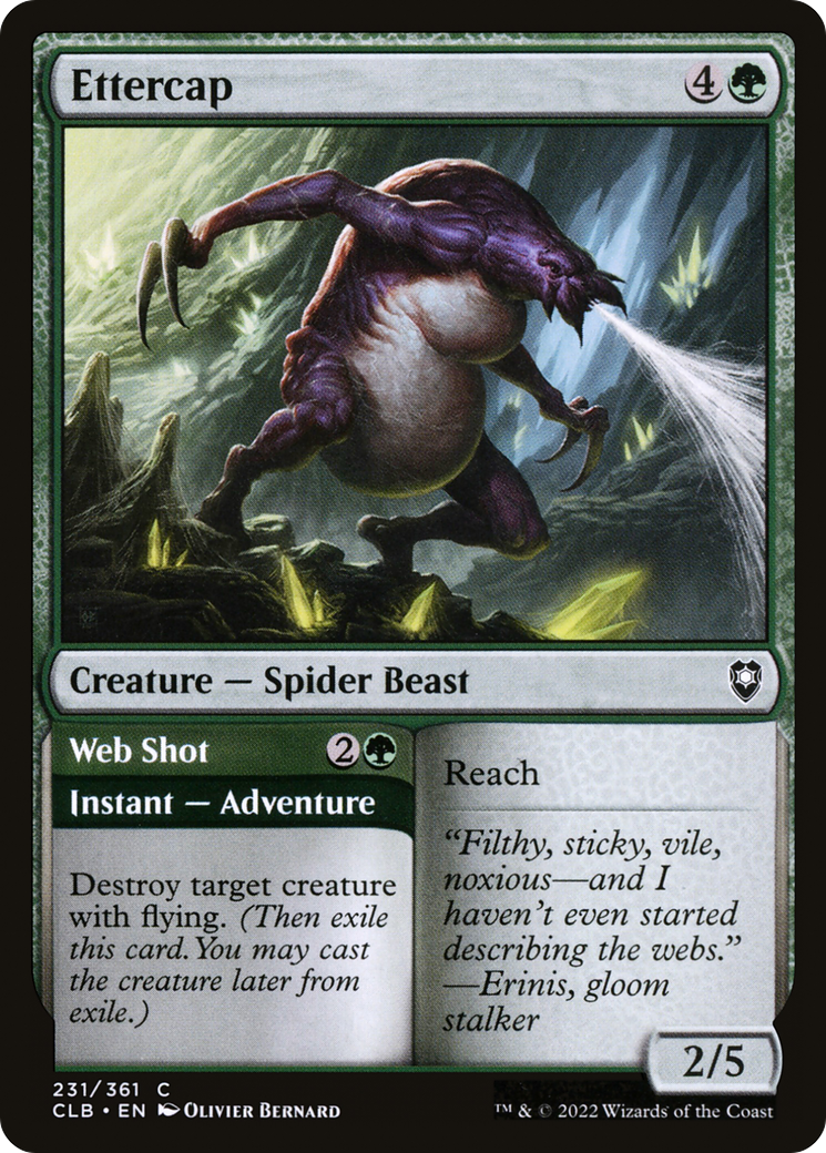 {C} Ettercap // Web Shot [Commander Legends: Battle for Baldur's Gate][CLB 231]