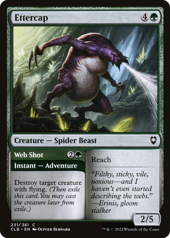 {C} Ettercap // Web Shot [Commander Legends: Battle for Baldur's Gate][CLB 231]