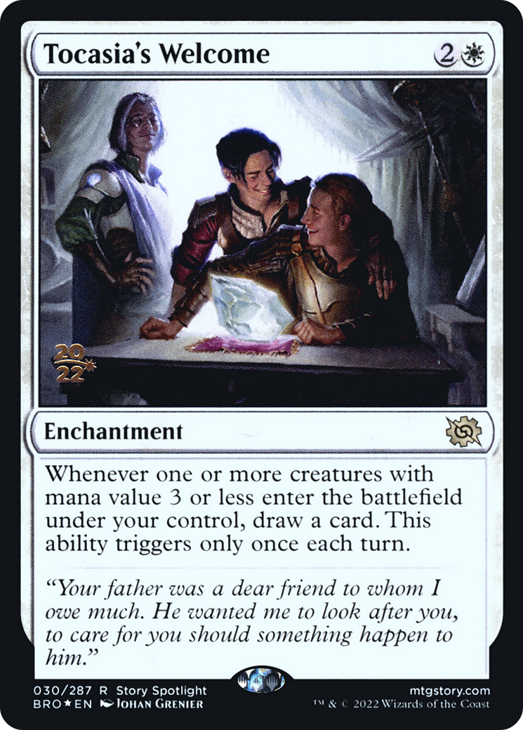 {R} Tocasia's Welcome [The Brothers' War: Prerelease Promos][PR BRO 030]