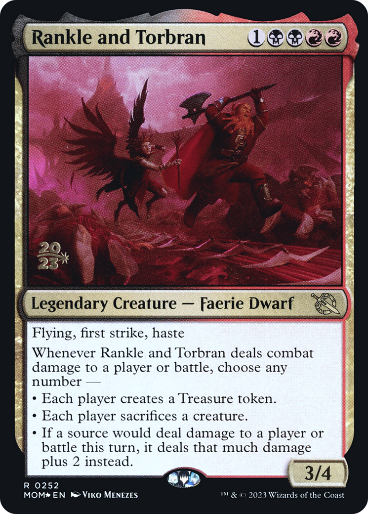 {R} Rankle and Torbran [March of the Machine Prerelease Promos][PR MOM 252]