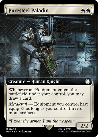 {R} Puresteel Paladin (Extended Art) [Fallout][PIP 456]