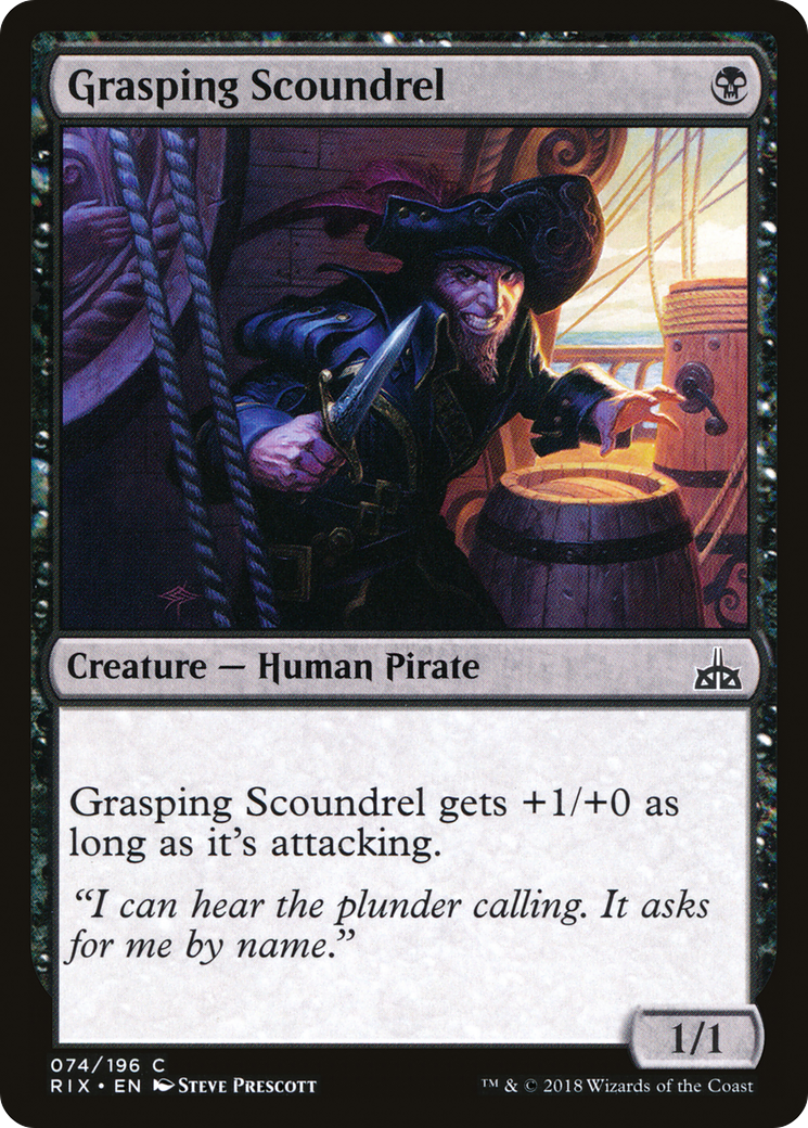 {C} Grasping Scoundrel [Rivals of Ixalan][RIX 074]