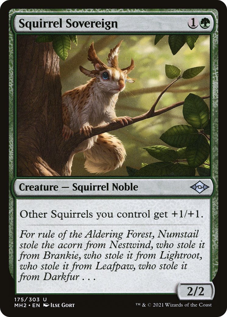 {C} Squirrel Sovereign (Foil) [Modern Horizons 2] [MH2 175]