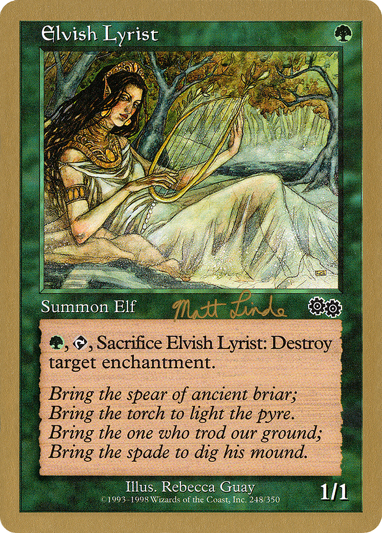 {C} Elvish Lyrist (Matt Linde) [World Championship Decks 1999][GB WC99 ML248]