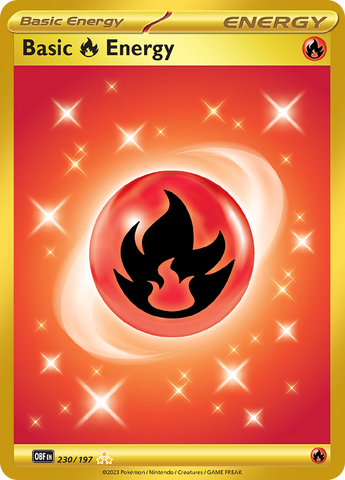 Basic Fire Energy - 230/197 230 - SV03 Obsidian Flames Holofoil
