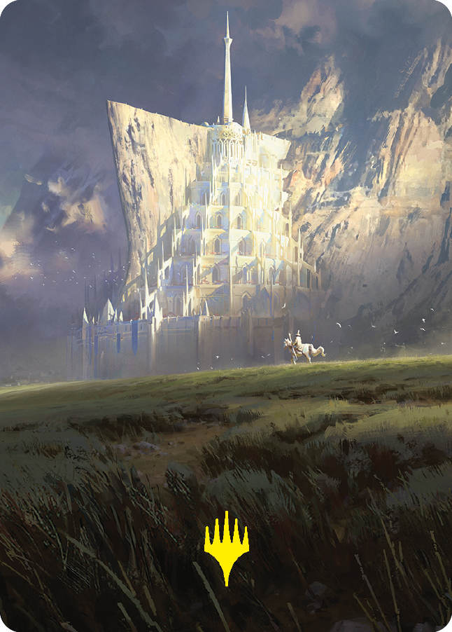 {A} Minas Tirith Art Card (Gold-Stamped Signature) [The Lord of the Rings: Tales of Middle-earth Art Series][GS ALTR 055]