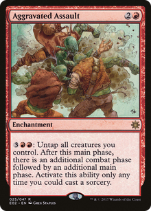 {R} Aggravated Assault [Explorers of Ixalan][E02 025] - Misty Mountain Games