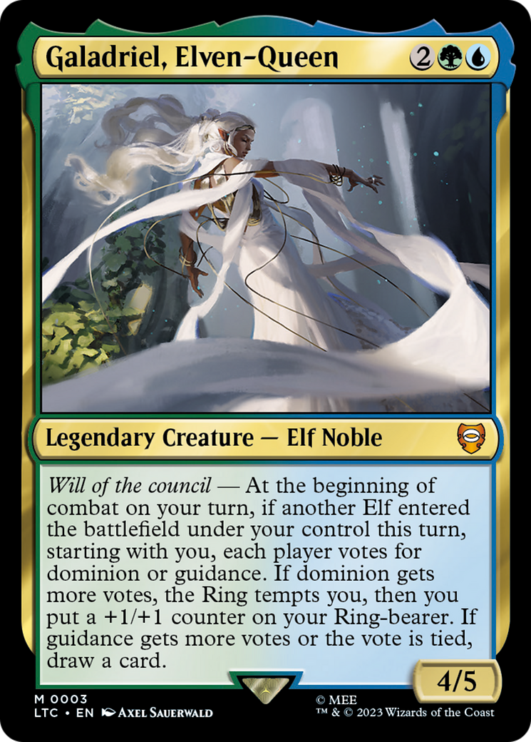 {R} Galadriel, Elven-Queen [The Lord of the Rings: Tales of Middle-Earth Commander][LTC 003]