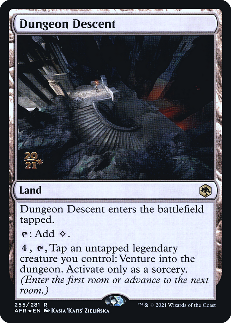 {R} Dungeon Descent [Dungeons & Dragons: Adventures in the Forgotten Realms Prerelease Promos][PR AFR 255]