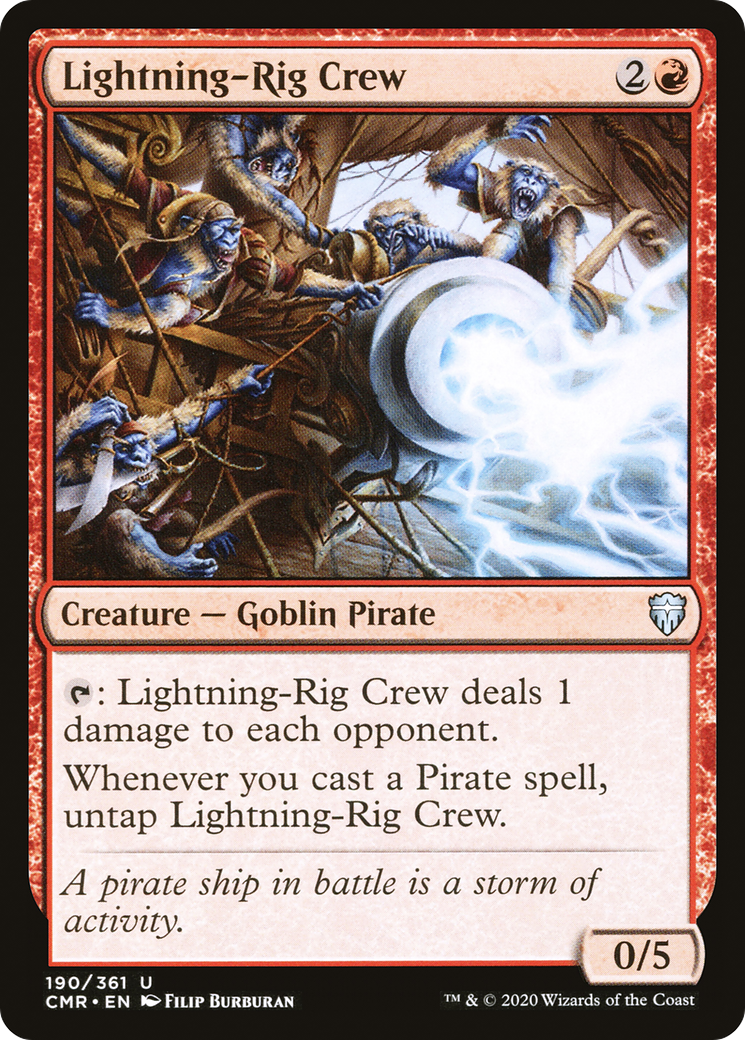 {C} Lightning-Rig Crew [Commander Legends][CMR 190]
