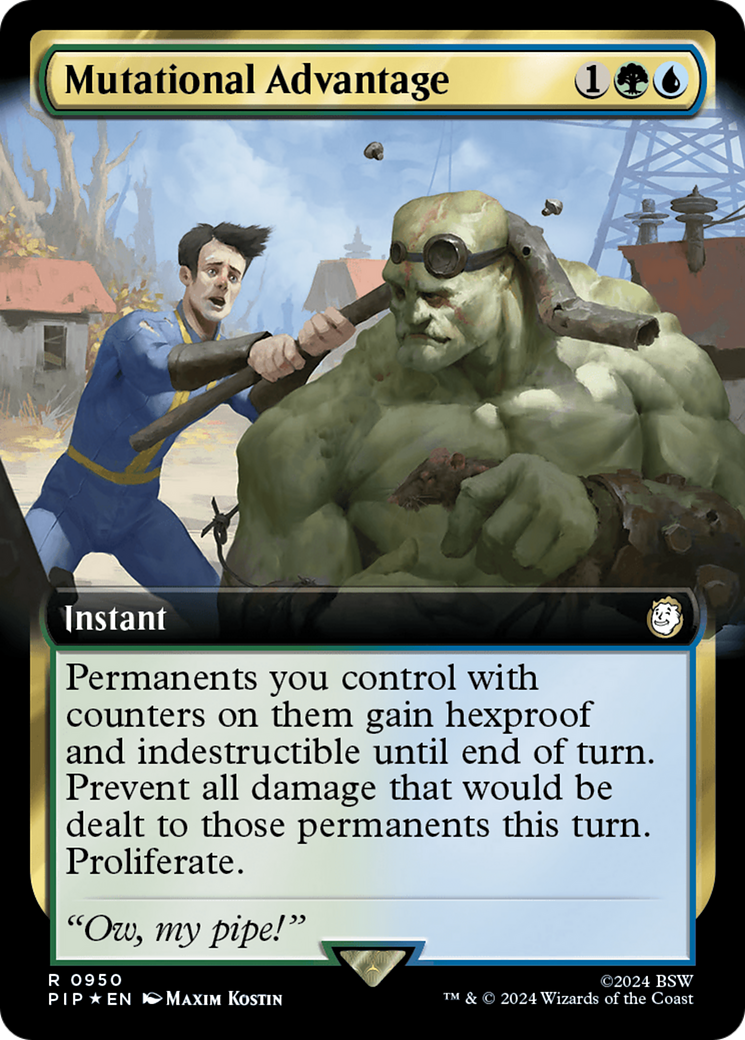 {R} Mutational Advantage (Extended Art) (Surge Foil) [Fallout][PIP 950]